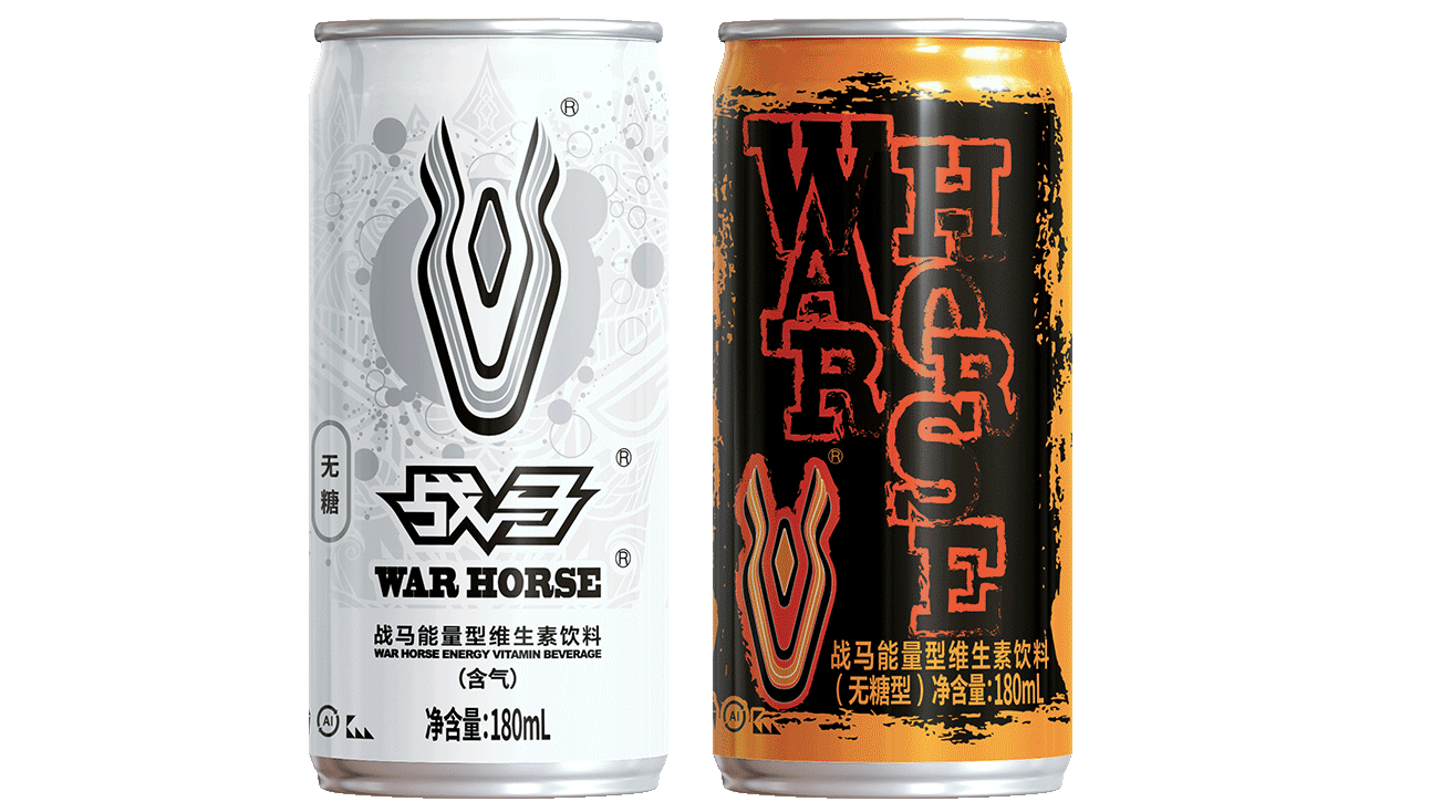 戰(zhàn)馬白罐（無(wú)糖含氣型）