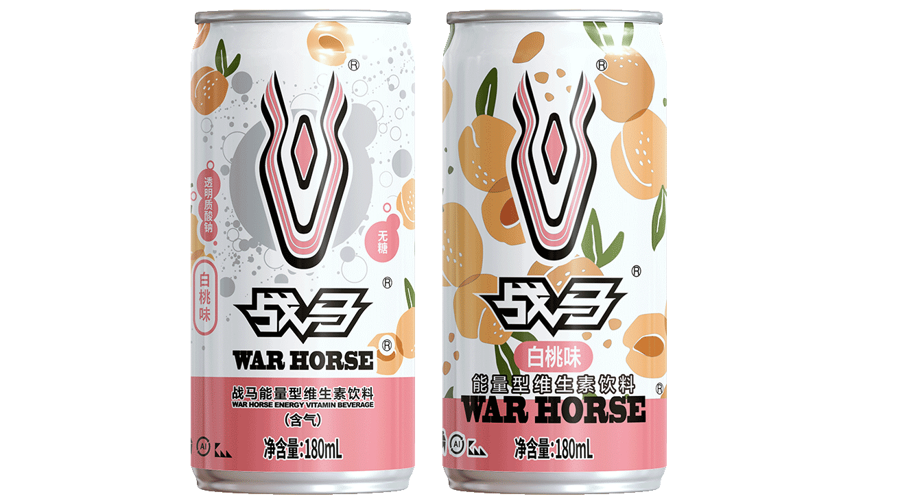 戰(zhàn)馬白桃味（無(wú)糖含氣型）