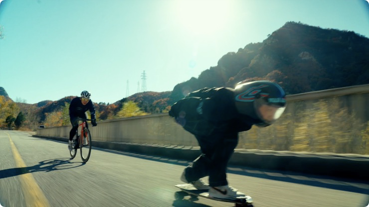 長(zhǎng)板與自行車速降PK，國(guó)內(nèi)首發(fā)