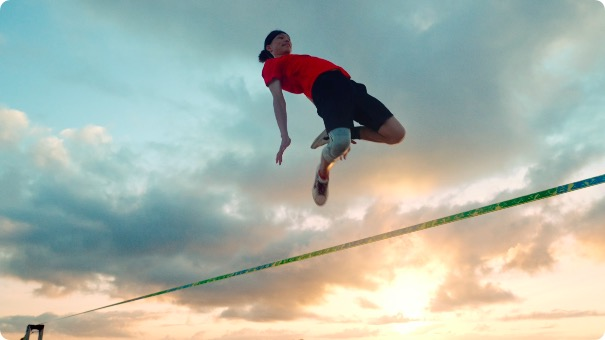 扁帶上的“凌波微步”，挑戰(zhàn)平衡極限